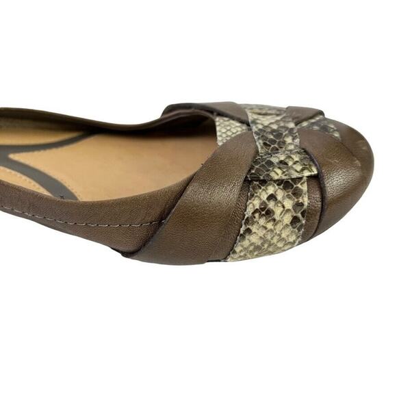 Naturalizer N5 Comfort Maude Real Leather Taupe Brown Slip On Flats Shoes 7.5 - Picture 11 of 16
